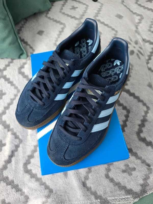 navy^cantaloupe^AdidasHandball^UnisexTrampki Roz.37.5