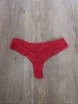 Stringi damskie czerwone koronkowe 38 M H&M