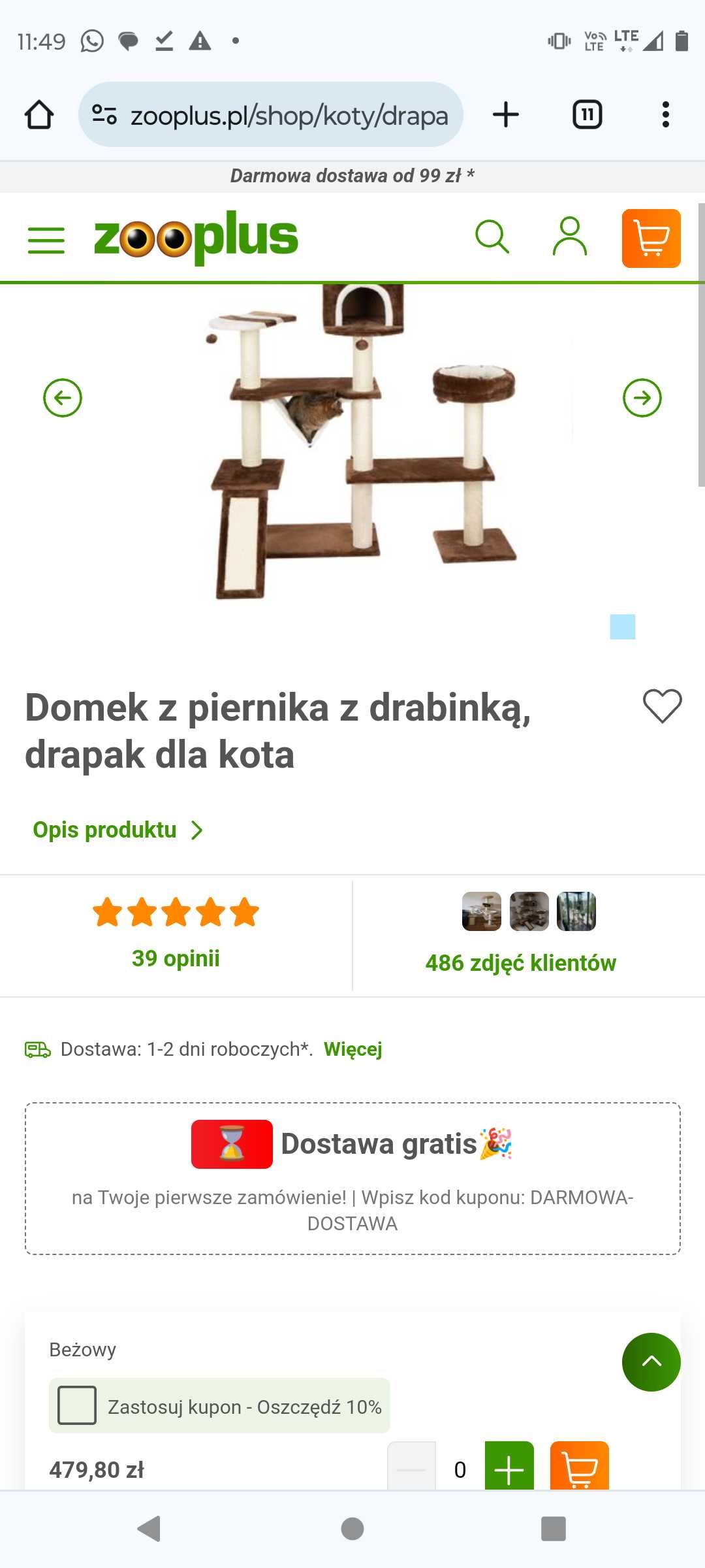 Drapak ogromny plac zabaw