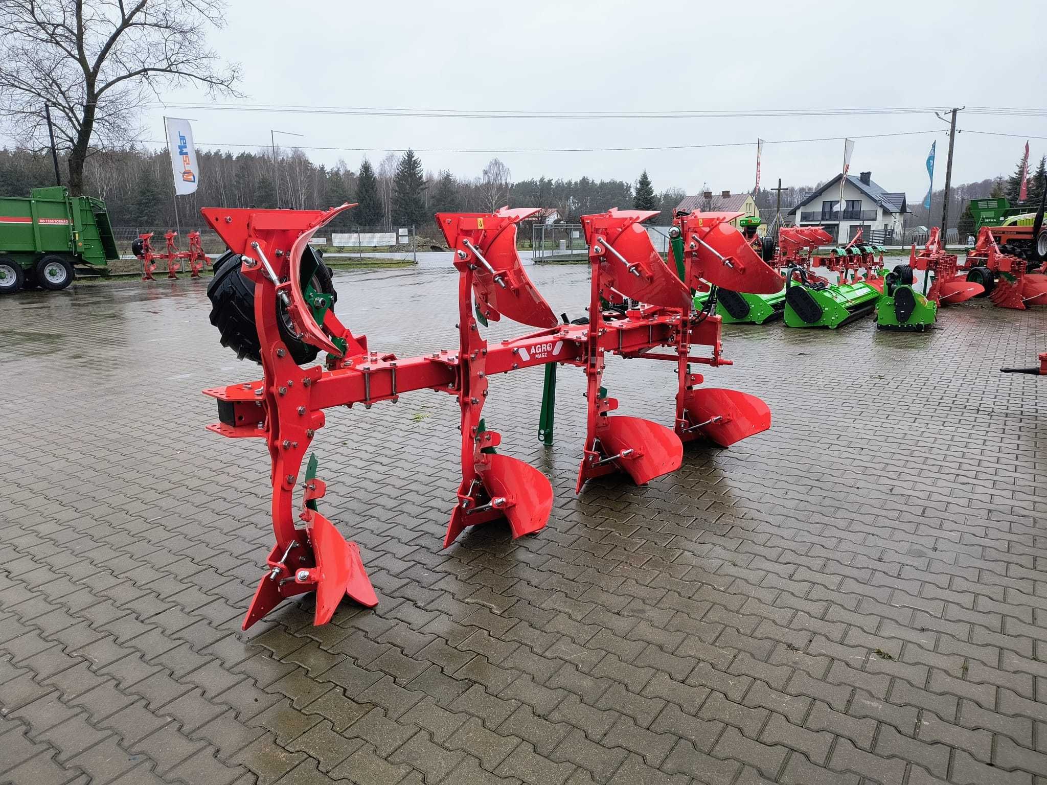 Pług Obrotowy AGRO-MASZ PO POL POM Vario obracalny 3 4 5 skibowy