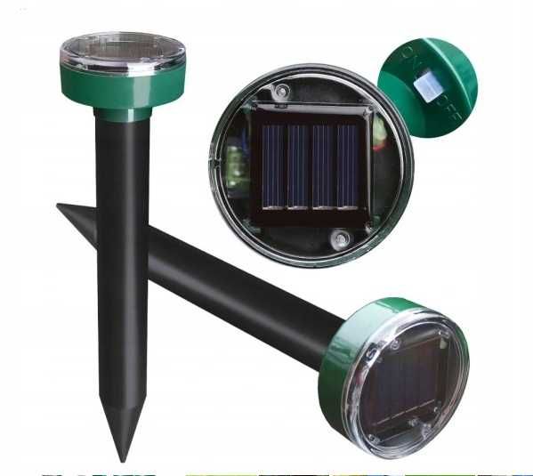 SILNY mocny ODSTRASZACZ kretów 2x solarny na krety myszy skuteczny