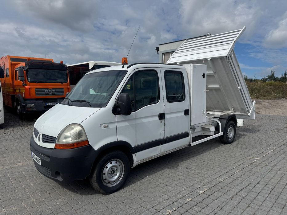 Renault Master 2007 r. Wywrotka Kiper Brygadówka 7 Osobowy Dubelkabina Dobelkabina Wywrot Doka  Sprinter LT Movano Transit Daily Crafter Ducato Jumper Boxer