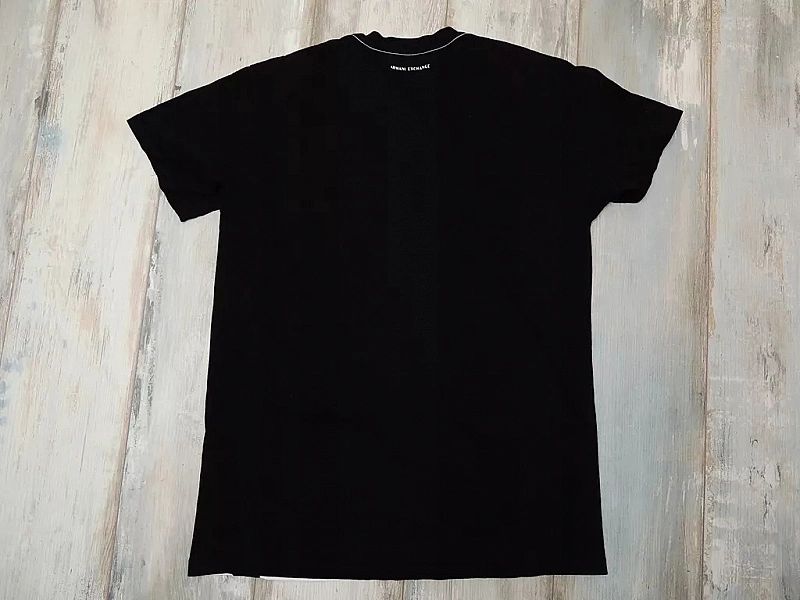 Armani Exchange Ax Hem Print Oversize V-neck T-shirt koszulka