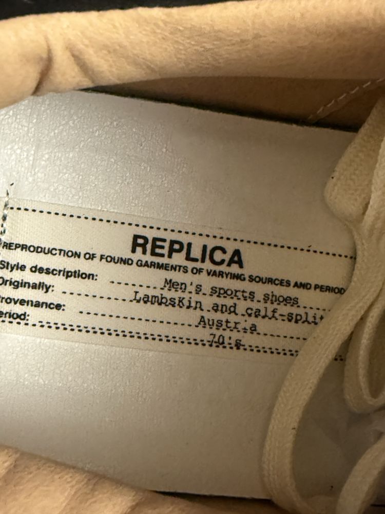 Кроссовки кеды maison margiela gats replica мейсон маржела tabi