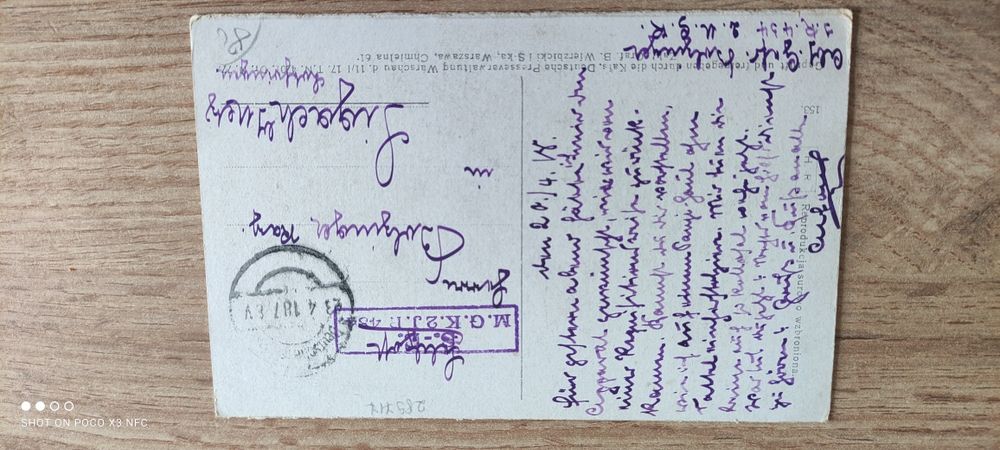 Pocztówka Warszawa 1918 rok