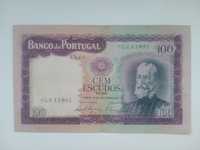 Banknot Portugalia - 100 escudos z 1961 r.