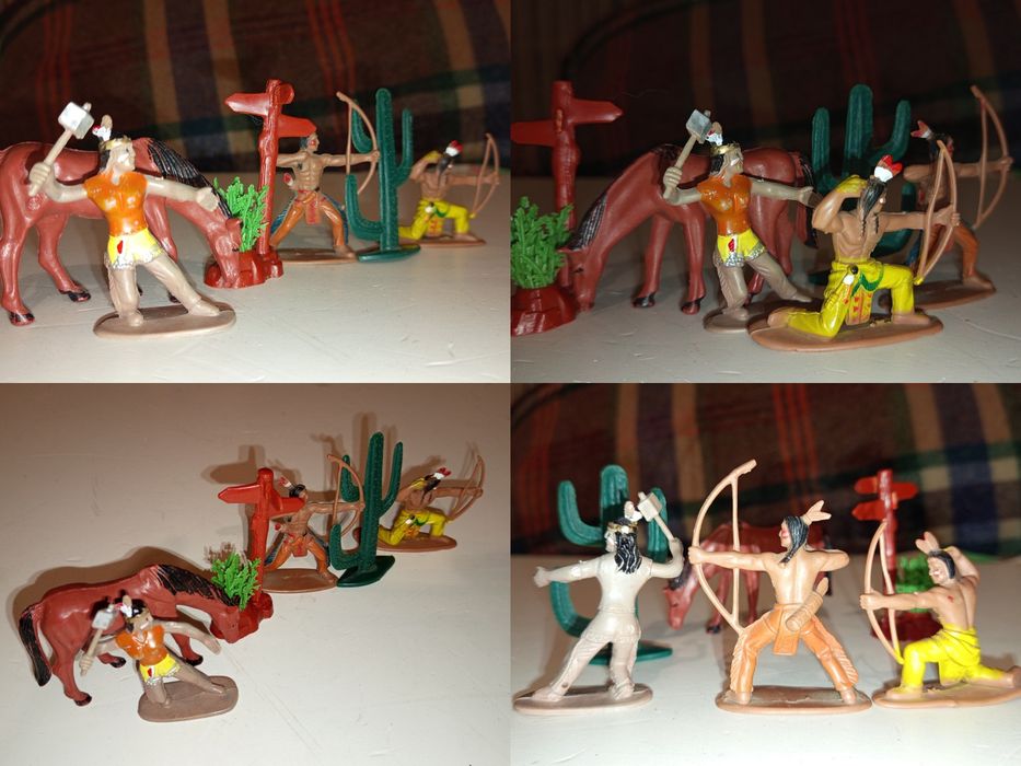 Мініатюра індейці пластик 1970-80х