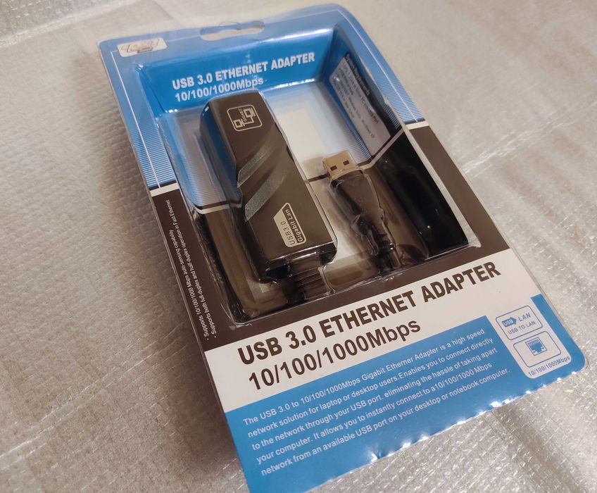 качественная гигабитная сетевая карта 10/100/1000Mbps USB3.0 to RJ-45