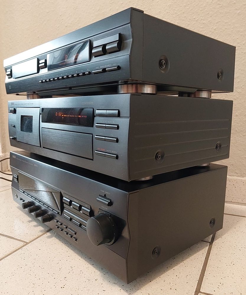 YAMAHA Wieża CDX-393, KX-490, RX-496 CD Player,Cassette Deck,Receiver