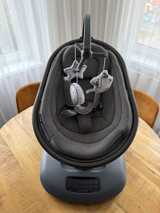 Elektryczny bujaczek Lionelo Blossom Grey Concrete – jak nowy!
