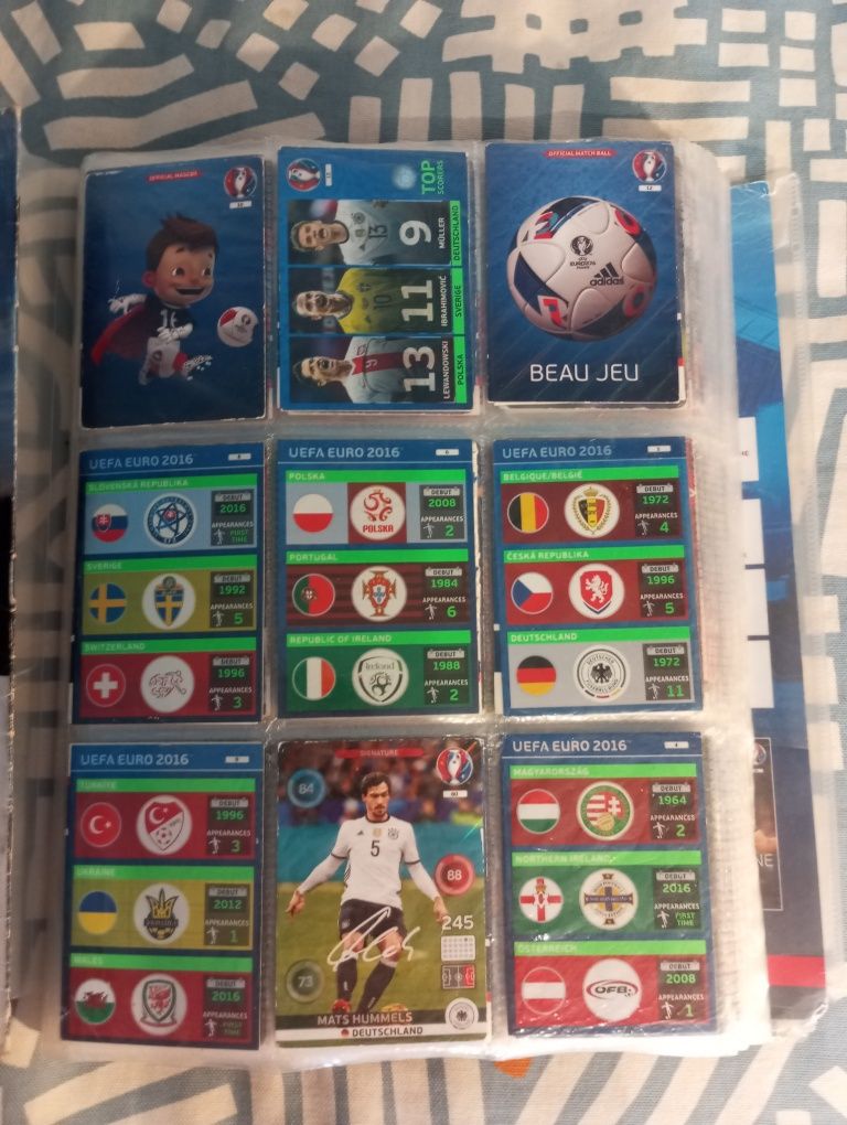 Karty piłkarskie Euro 2016 + Specjalne