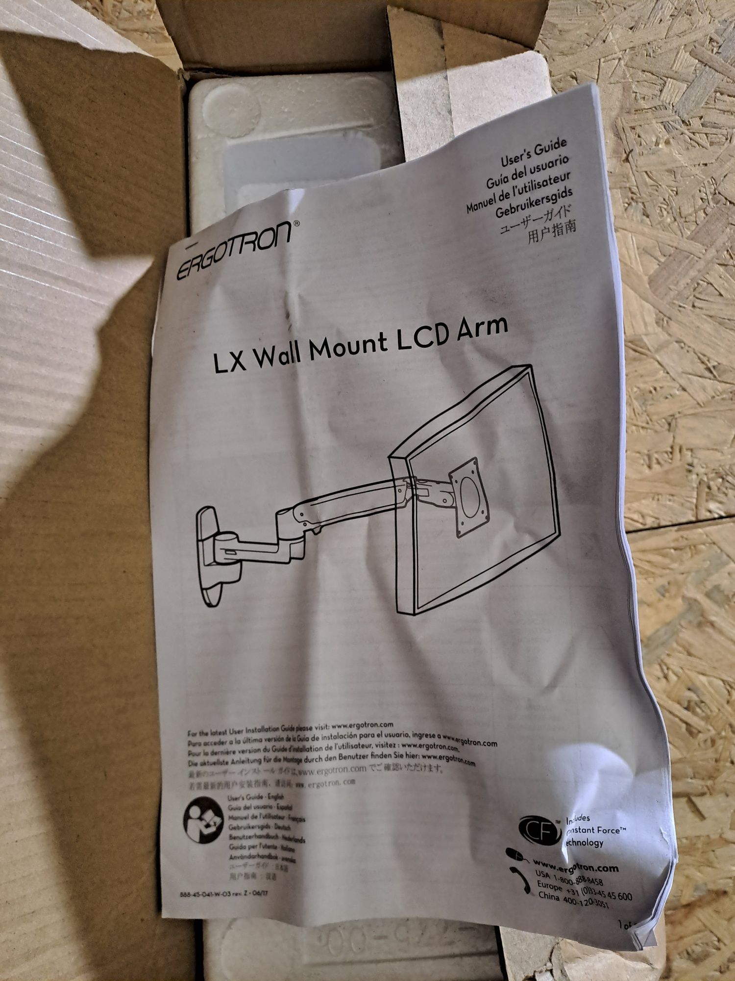 Uchwyt ścienny do monitora Ergotron LX Arm Wall Mount NOWY