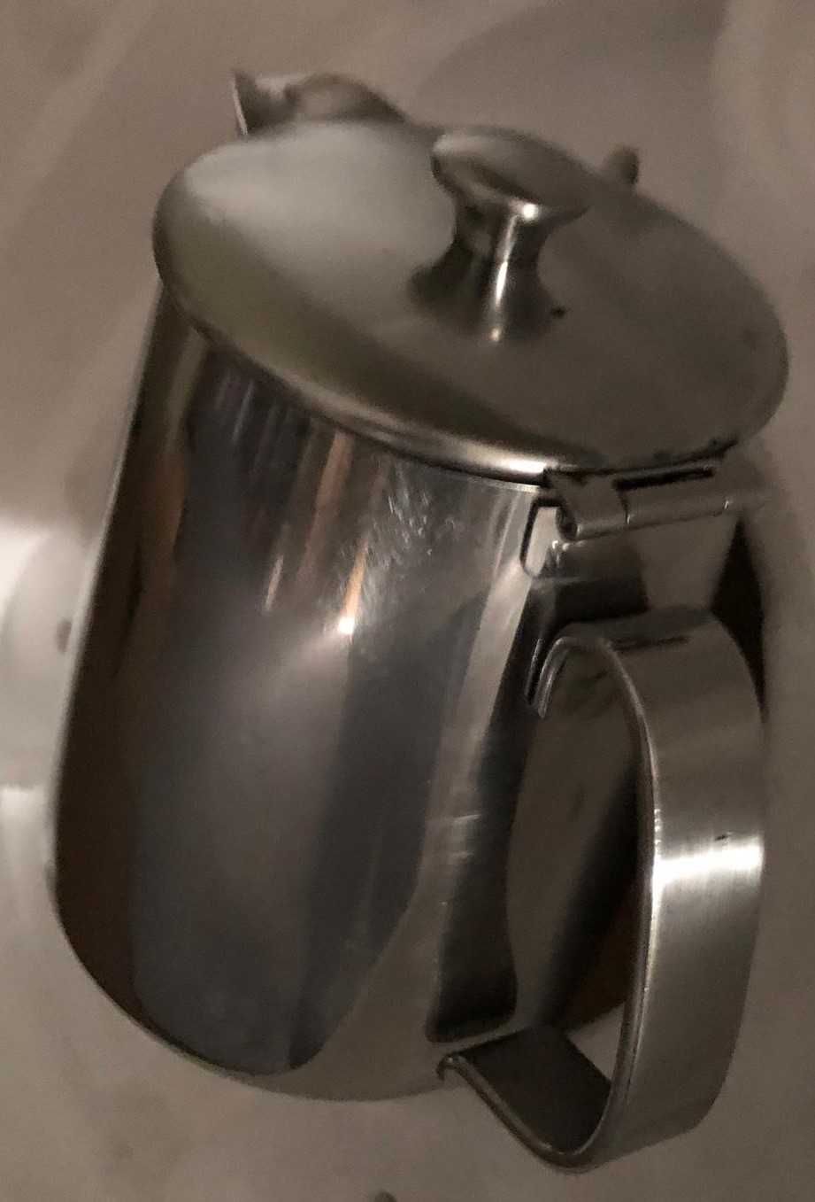 Serviço em Inox de chá e café com tabuleiro