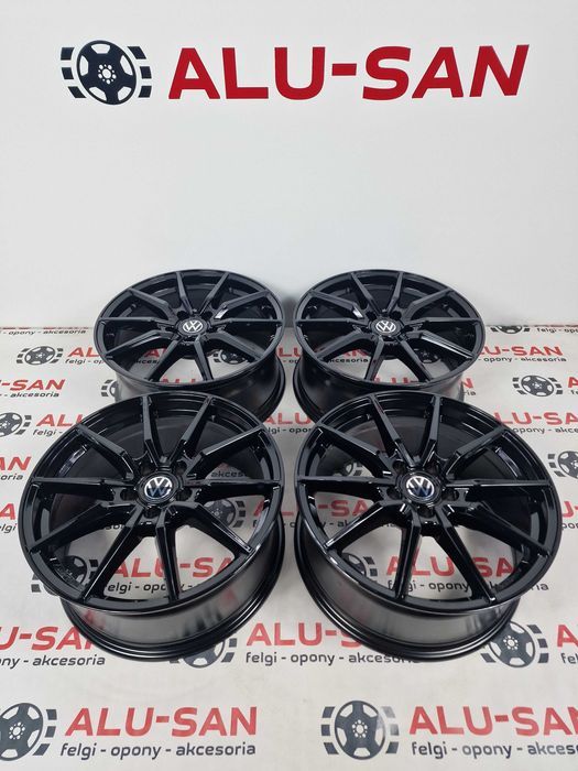 Nowe alufelgi VW 18" 5x112 PASSAT B5 B6 B7 B8 CC T-ROC - Czarne