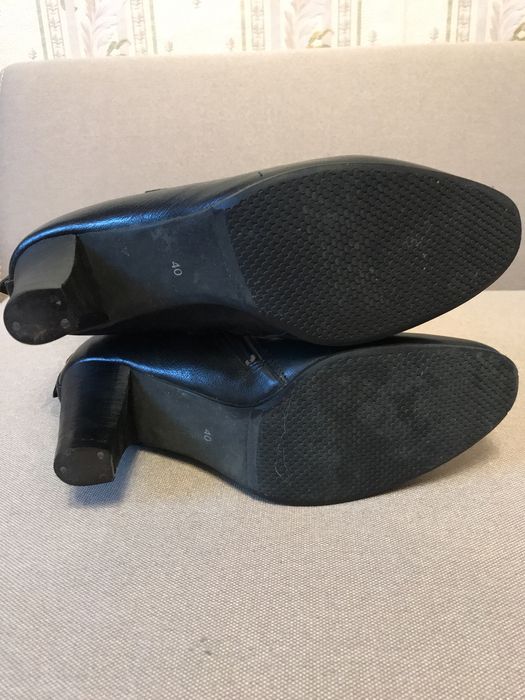 Шкіряні зимові сапоги , розмір 40