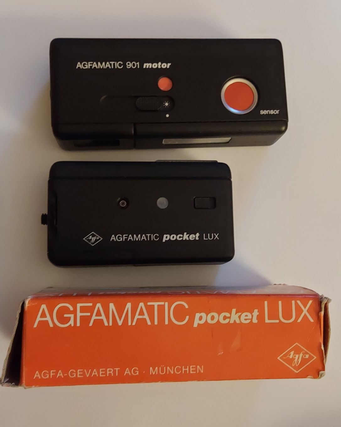 3 aparaty na filmy 110, Revue Pocket, AlfoTronic, Agfamatic 901