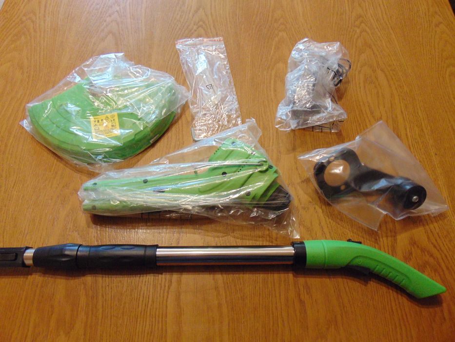 Dwie małe lekkie podkaszarki akumulatorowe Maxxmee 115cm 1,2kg