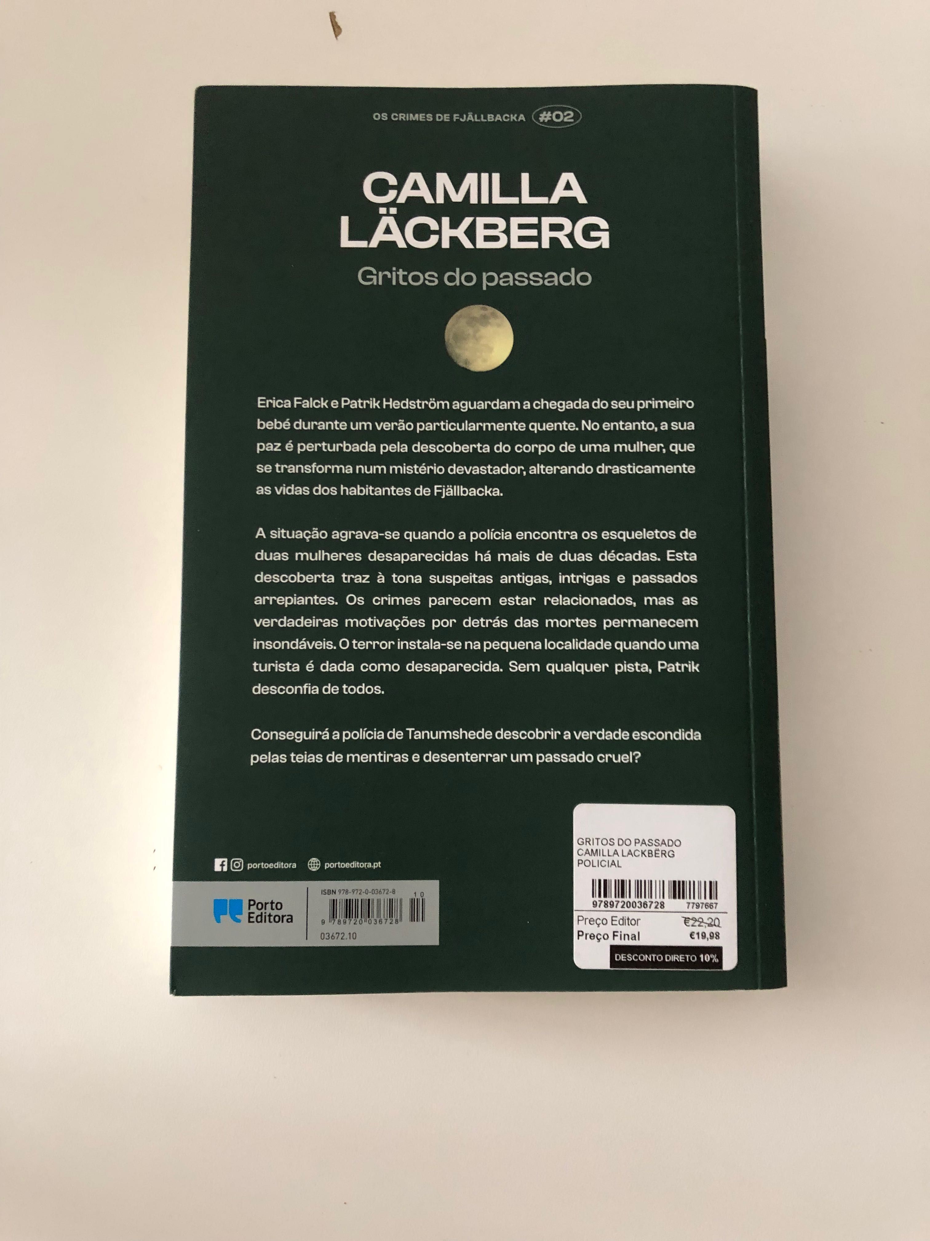 Novo - Livro "Gritos do Passado" de Camilla Lackberg