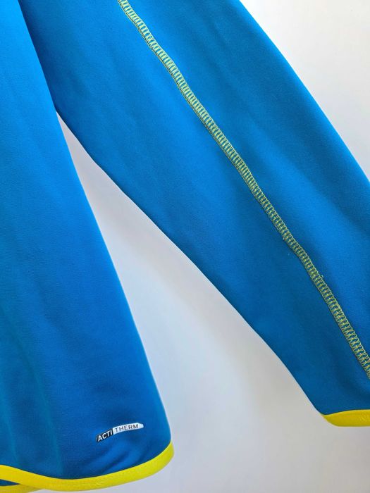 Женская голубая термо кофта на молнии salomon флиска флисовая кофта