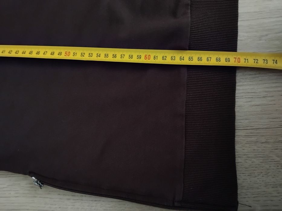 Bluza Crossjeans XS S brązowa czekoladowa bawelna dłuższa trend sporto