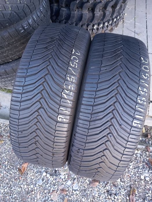 2x Opony Używane Całoroczne 205/55R16 Michelin