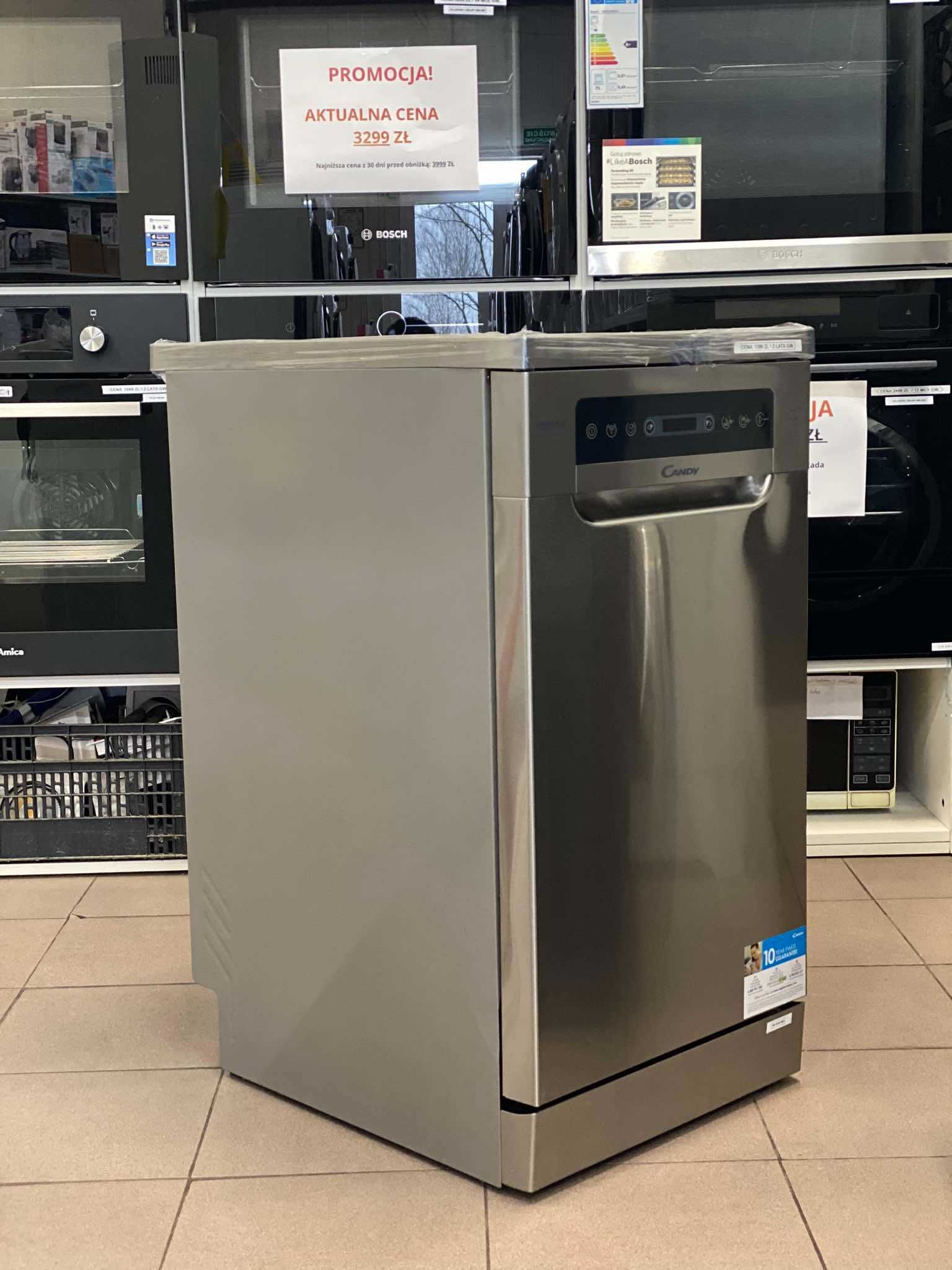 Zmywarka CANDY Szerokość: 45 cm INOX 2 lata Gwarancji  OUTLET AGD
