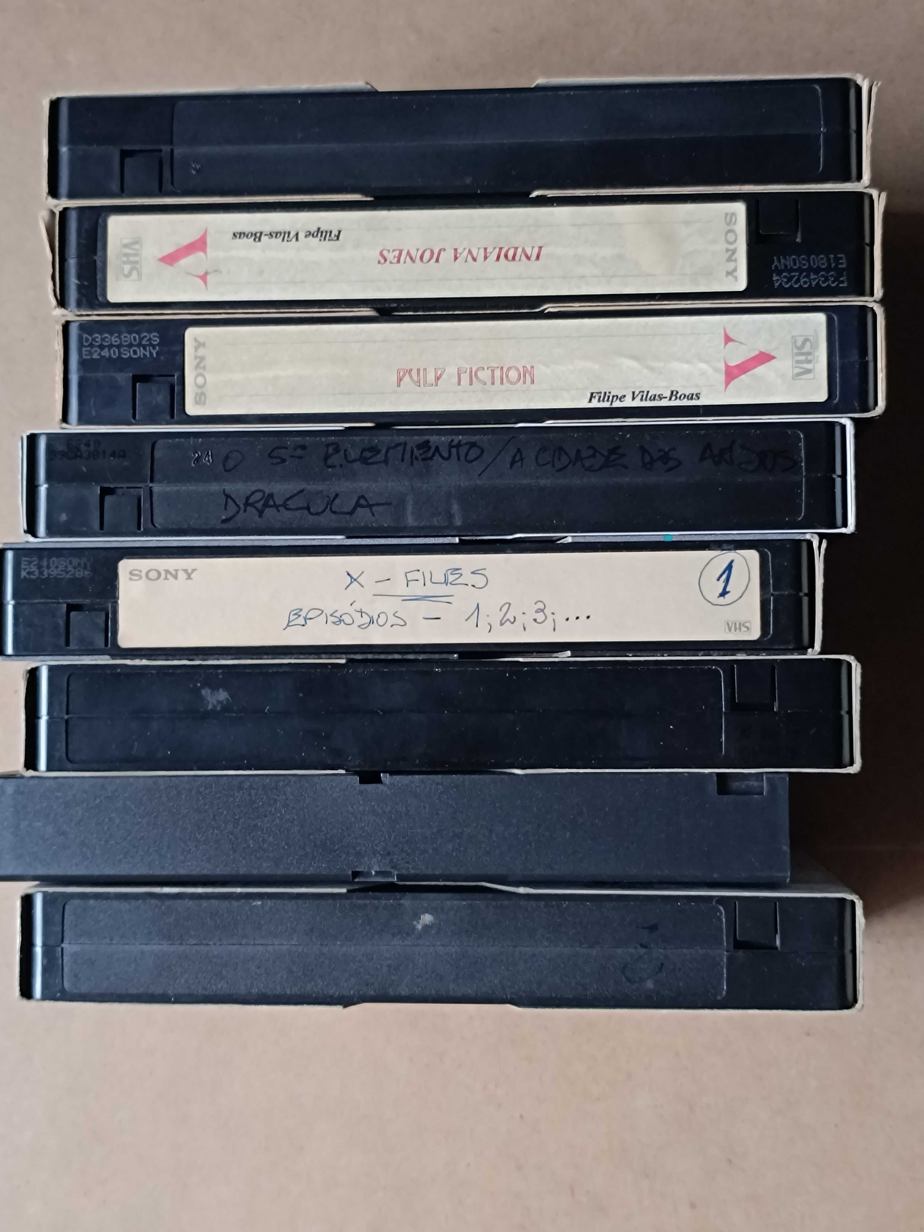8 K7s de Vídeo VHS