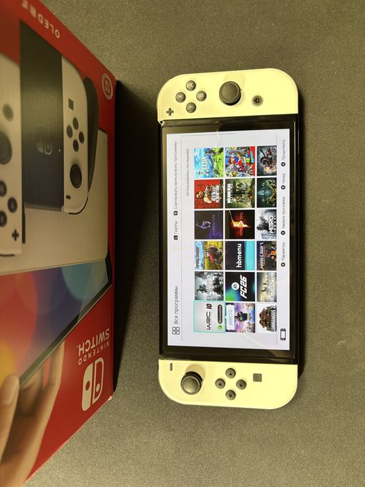 Nintendo Switch OLED + 18 ігр + 256Gb. Як нова