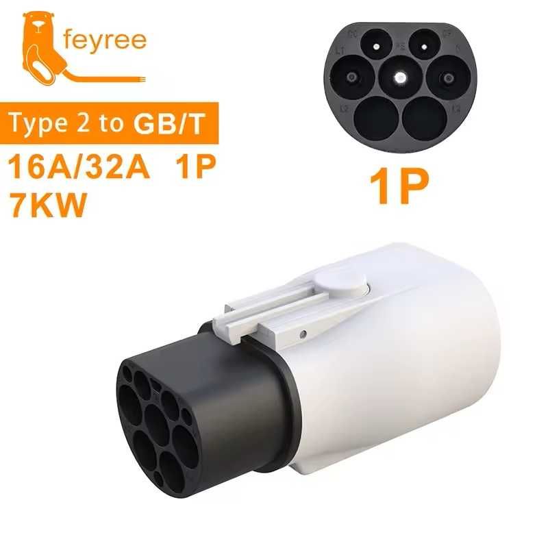 Адаптер перехідник Type 1 Type 2 GBT Tesla NACS CCS2 CCS1 переходник