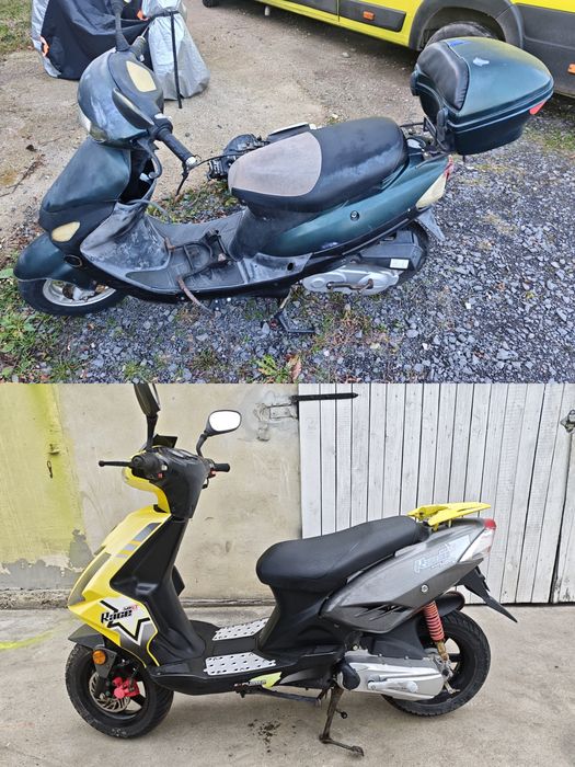 Dwa skutery 50 z przeznaczeniem na części