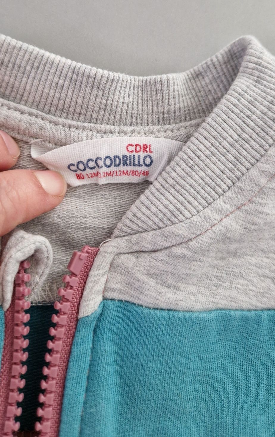 Bluza na suwak Coccodrillo roz. 80 Stan bdb