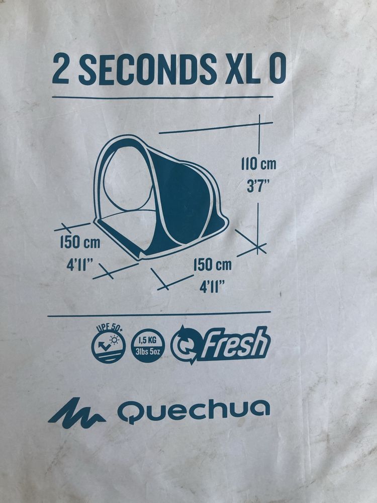 Tenda Quechua instantânea - 2 segundas - XL