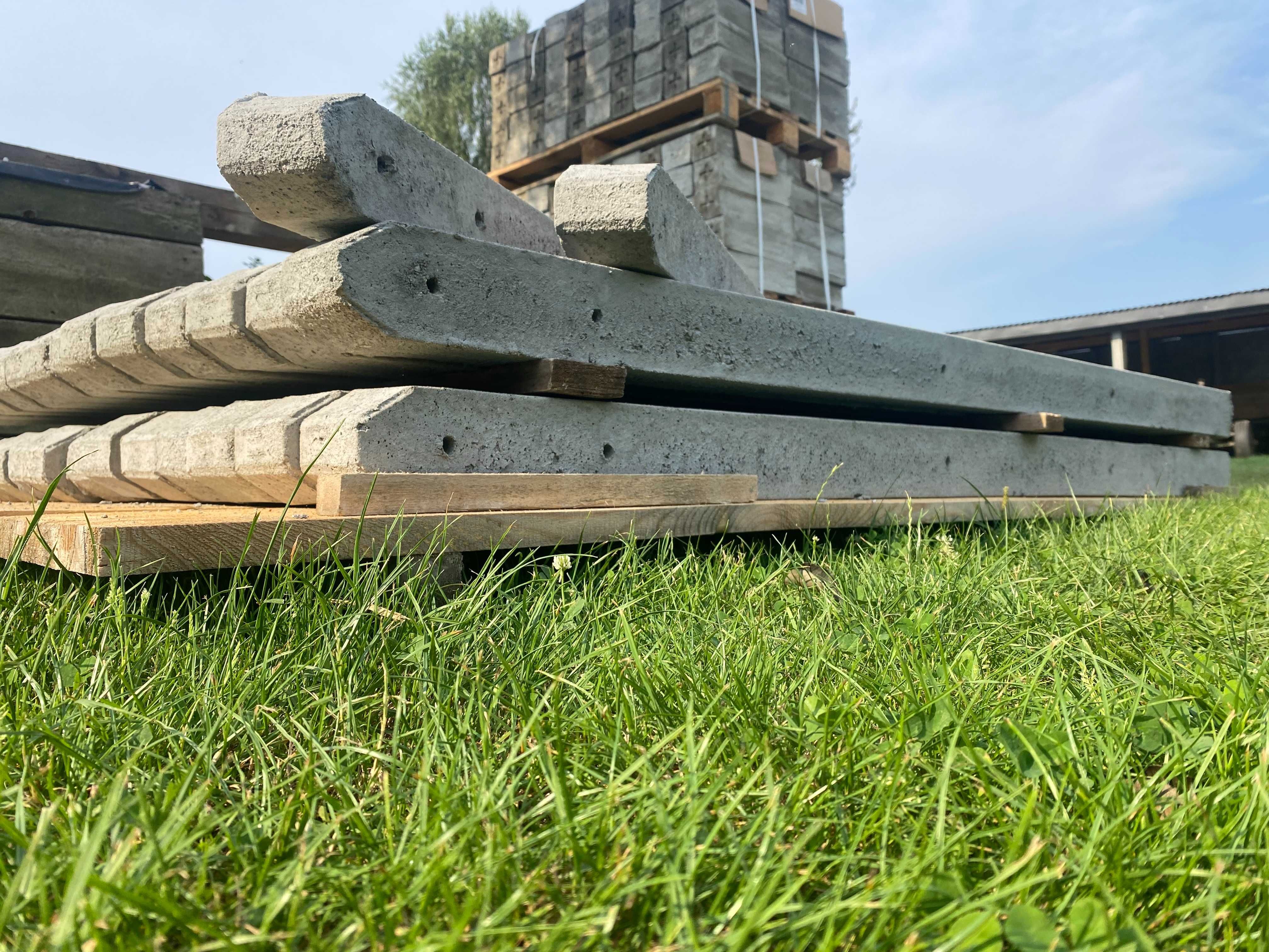 Słupek betonowy do ogrodzeń (do siatki leśnej)/transport/montaż