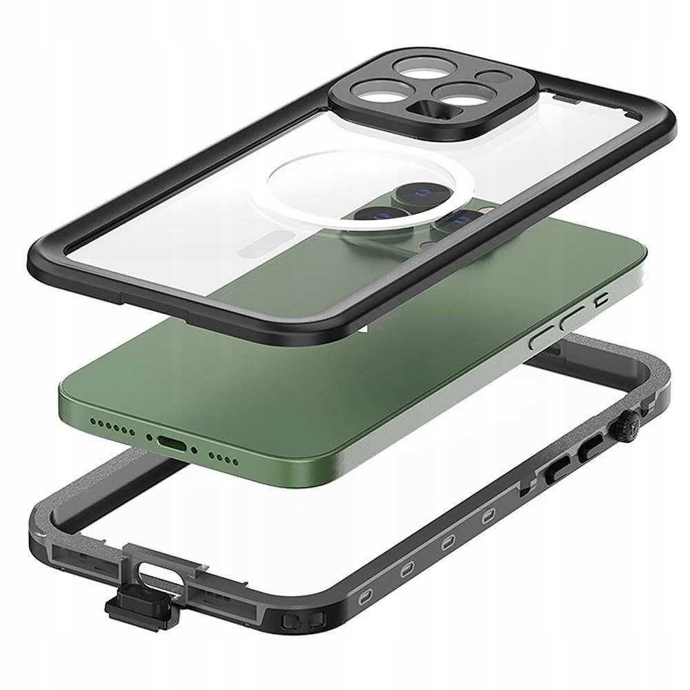 Alog etui wodoodporne iPhone 14 Pro Max Magsafe pyłoszczelne czarne