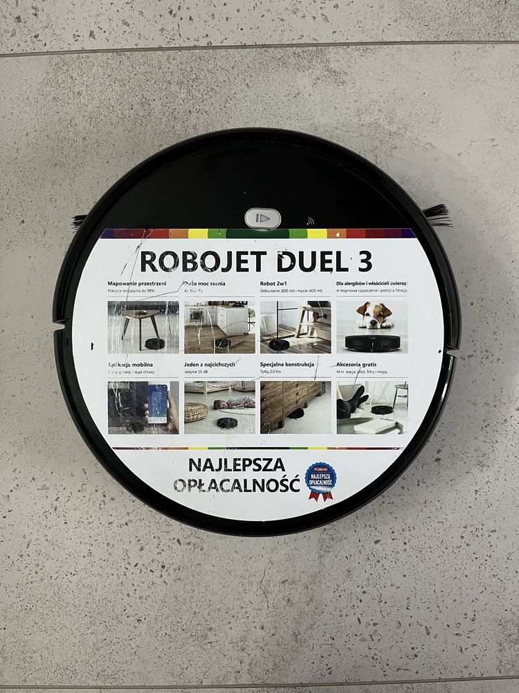 Robot sprzątający rumba marki robojet duel 3