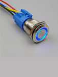 Botão com led azul