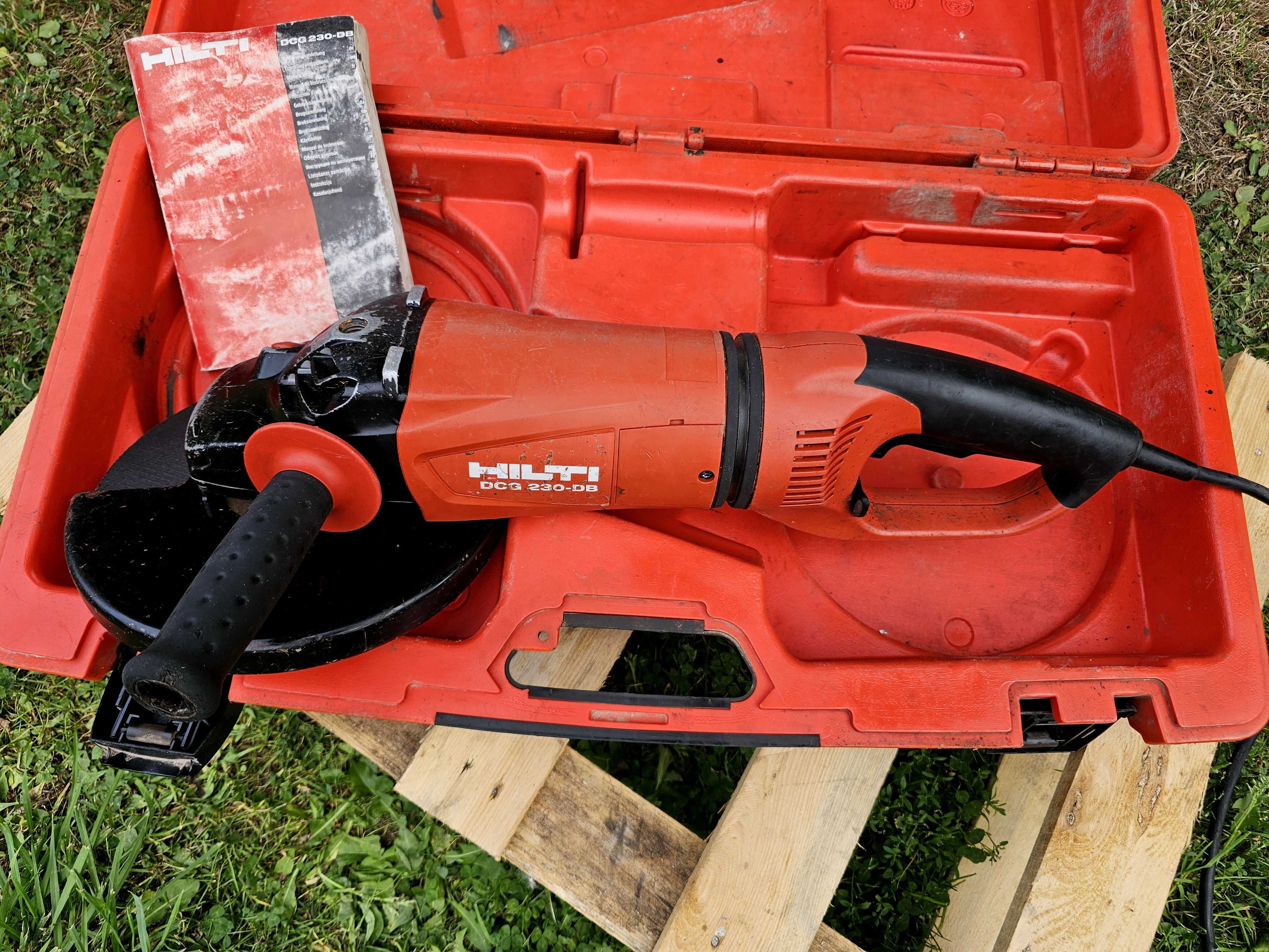 SZLIFIERKA KĄTOWA HILTI 230 o mocy 2400 wat + walizka stan BDB