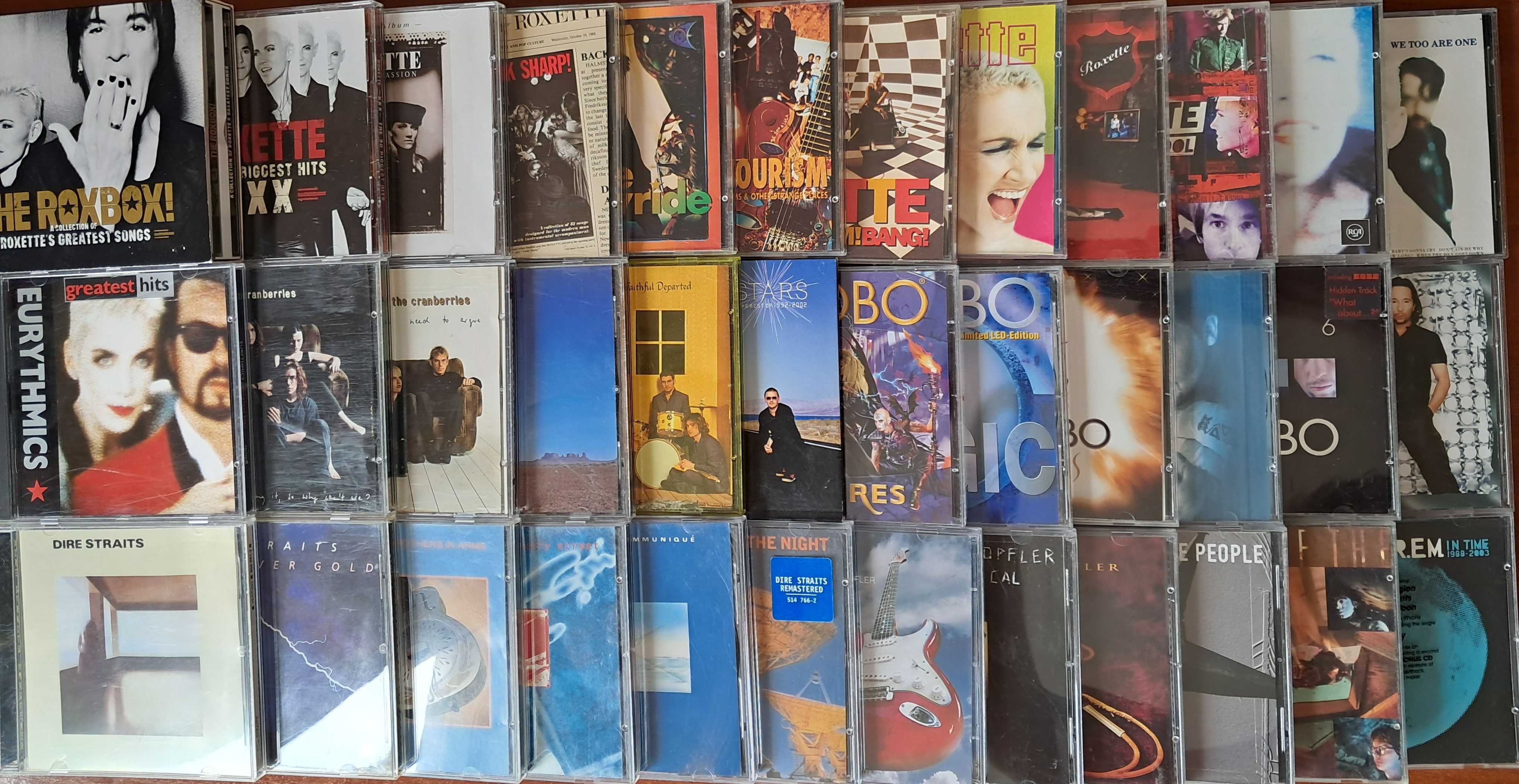 CD (Audio) Roxette DJ Bobo Eurythmics Cranberries Dire Straits R.E.M.
