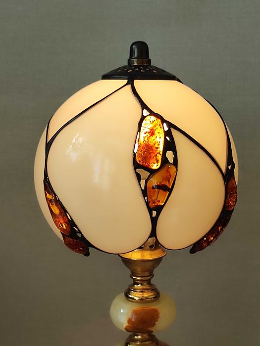Lampa bursztyn nocna