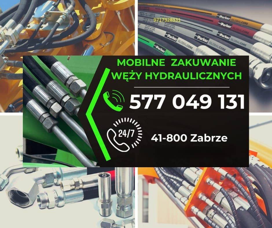 Zakuwanie Węży Zabrze hydraulicznych mobilne i stacjonarne