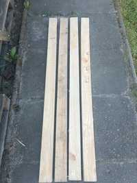 4szt-Drewniane deski belki kantówki