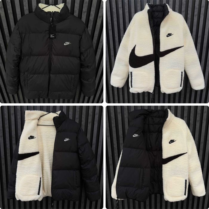 Куртка Nike зимова чоловіча двостороння пуховик Найк XS S M L XL