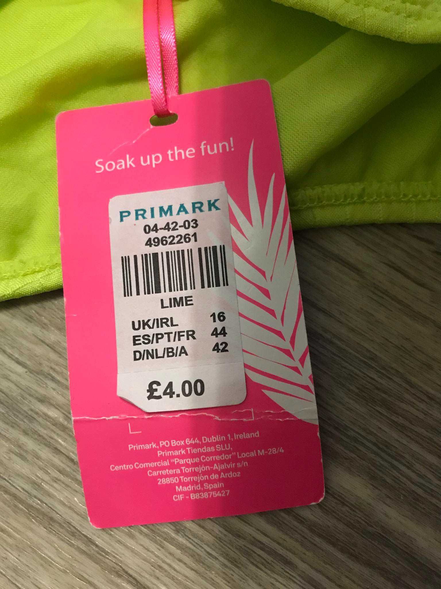 Трусы плавки Primark UK-16 EU-44 женские Испания низ от купальника