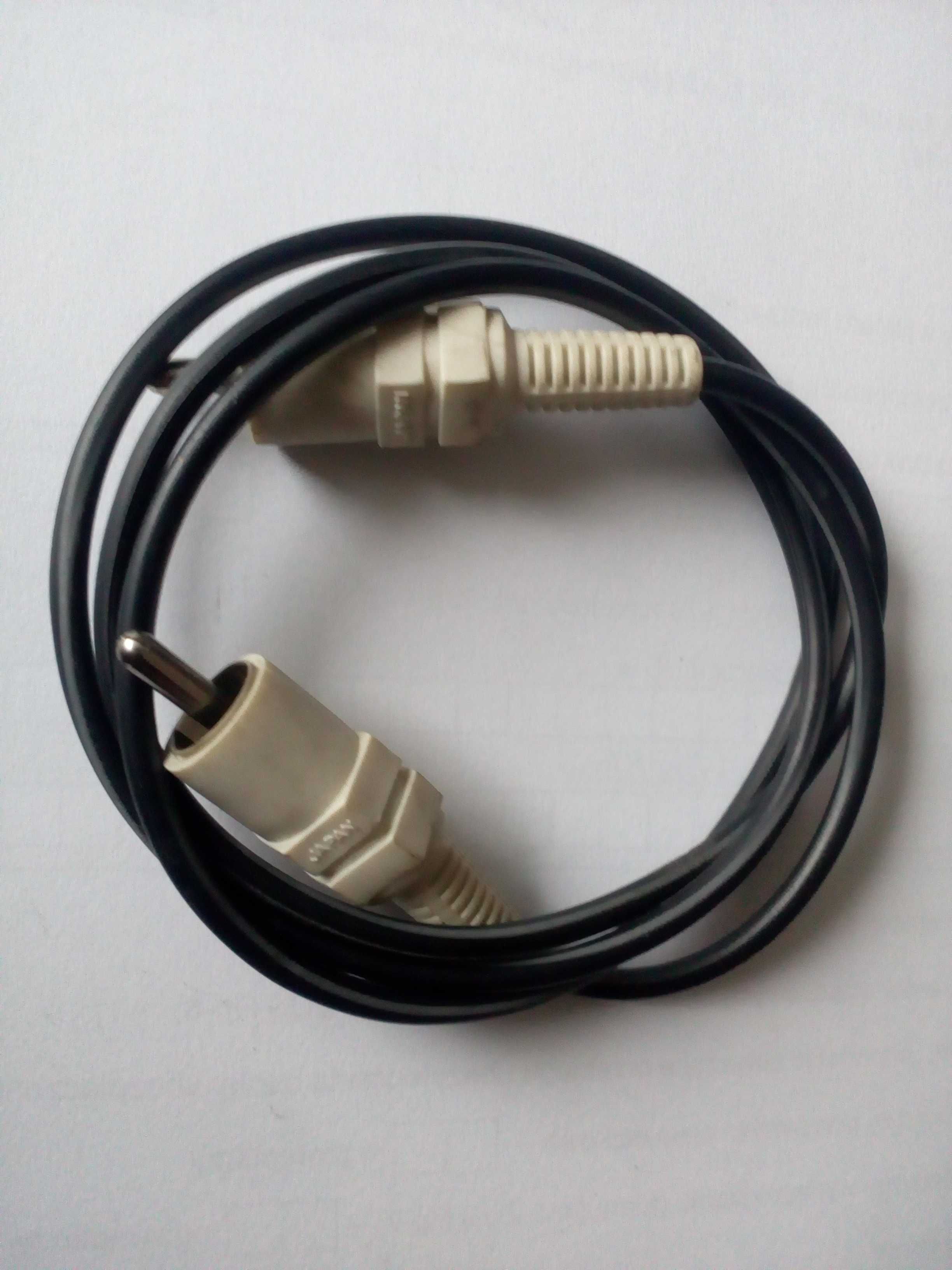 Przewód kabel 1xRCA (1x chinch) męski-męski 0,7m