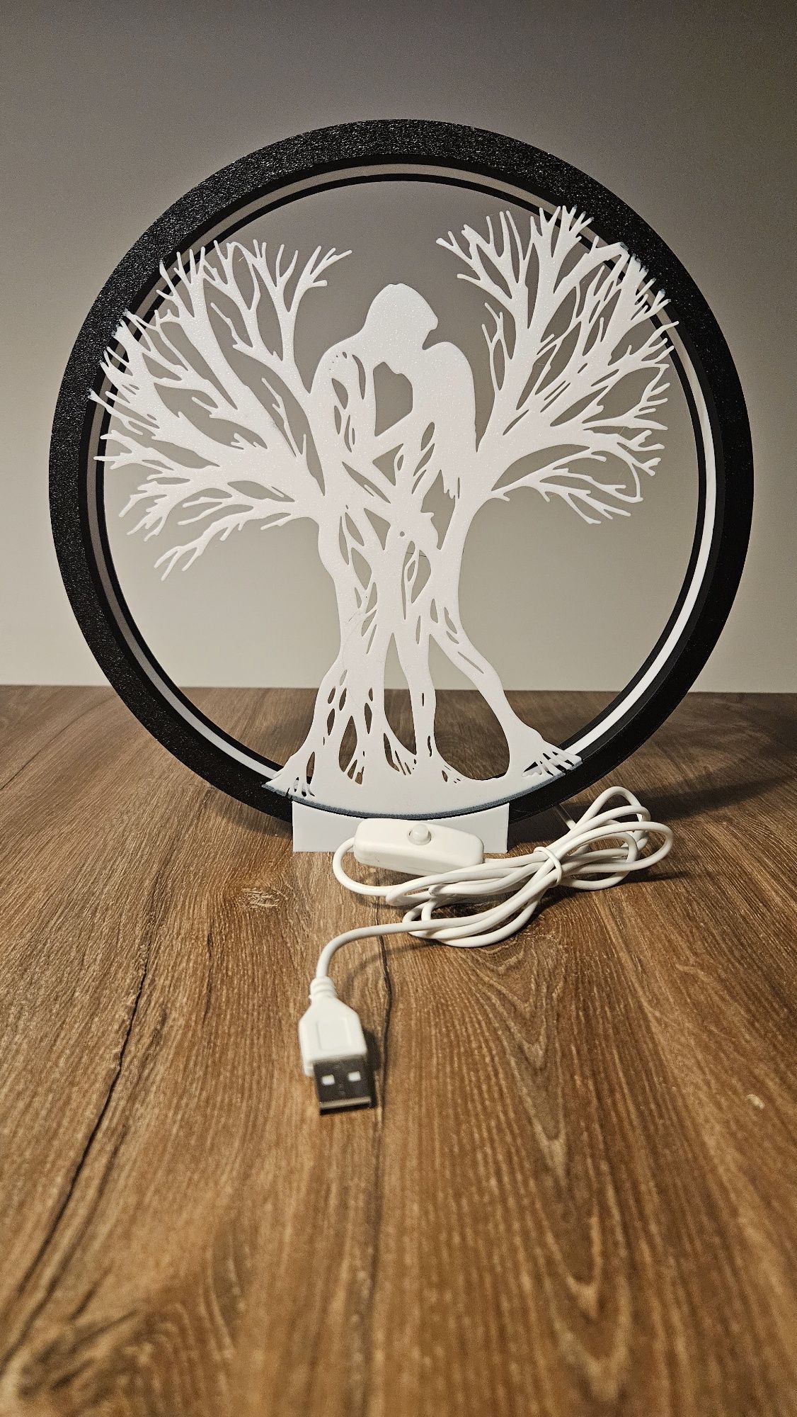 Lampka dekoracyjna LED na USB biała