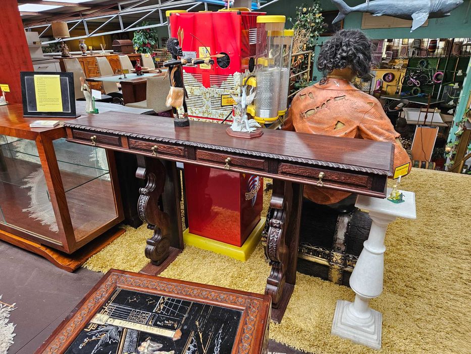 Excelente consola em madeira maciça (Panga Panga) - óptimo estado