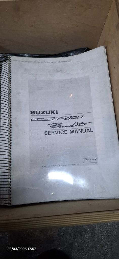 Manual serviço Suzuki GSF Bandit 400