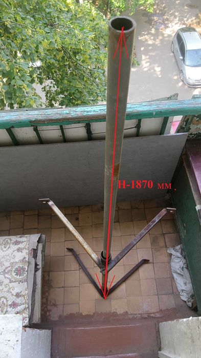 Універсальний шток- кронштейн для супутникових антен (б/в)