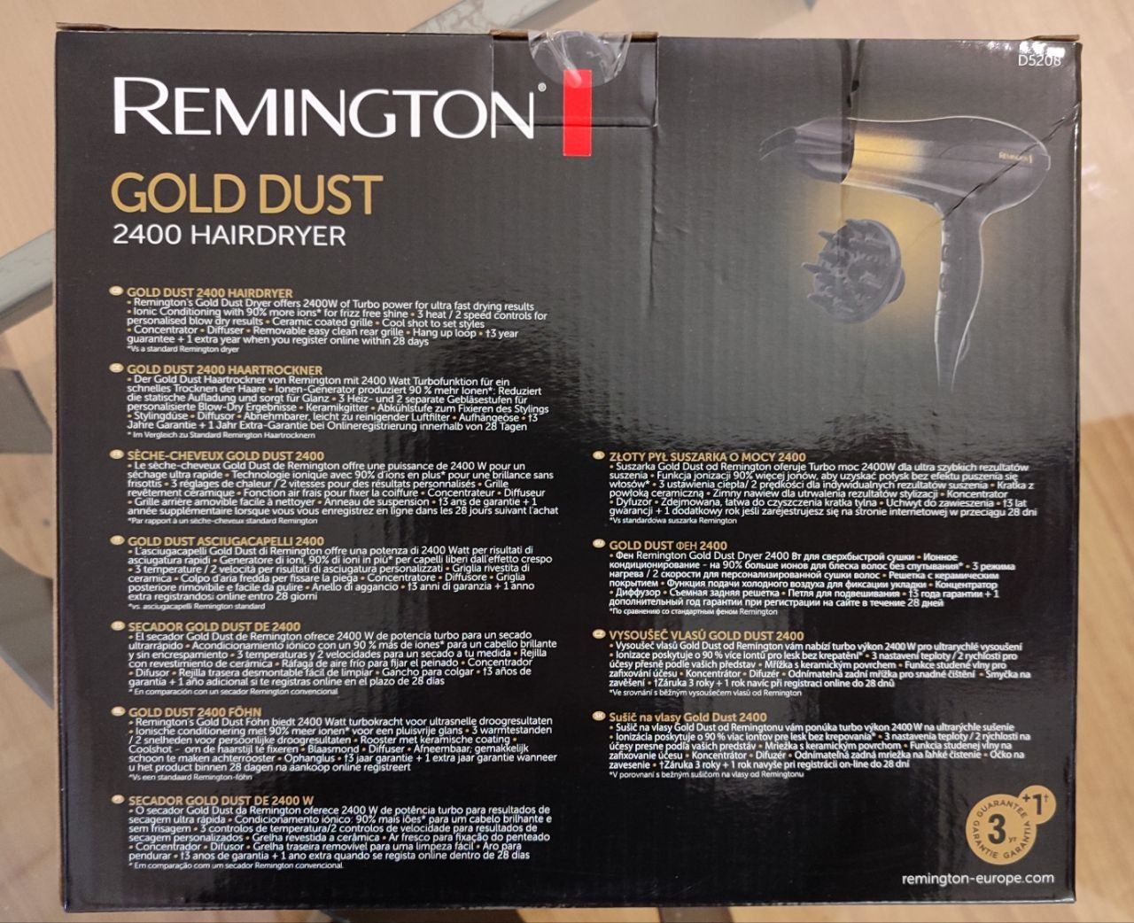 Фен Remington Gold Dust 2400 ВТ