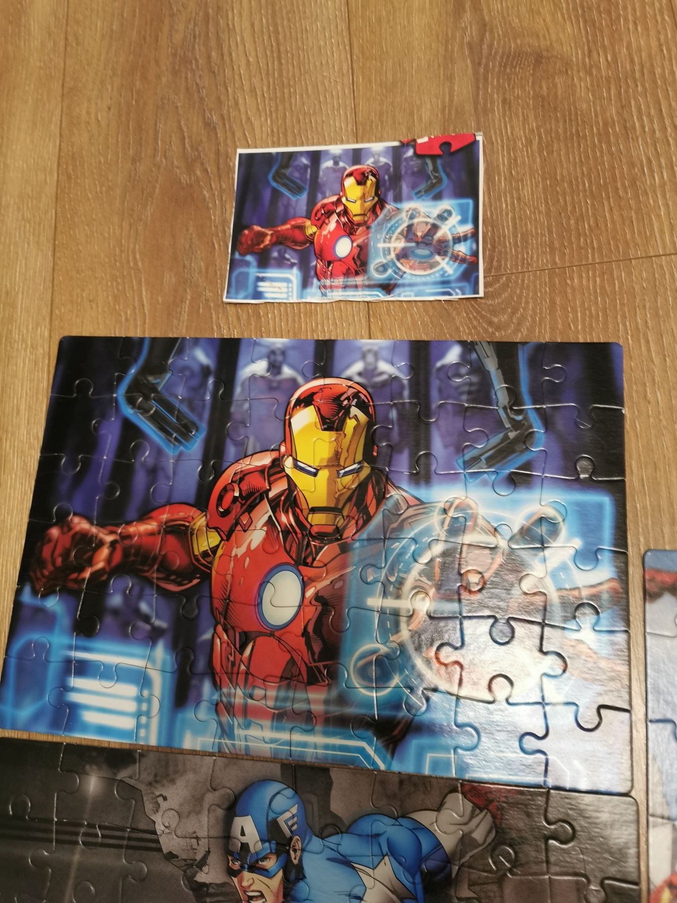 Puzzle 3x48 elementów Clementoni Avengers Iron Man Kapitan Ameryka